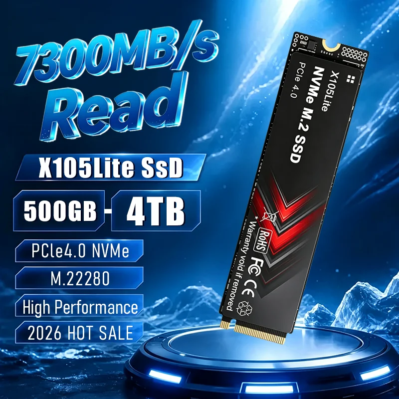 NEW X105Lite 500GB-4TB PCIe 4. - огляд і ціна M.2 Nvme 4Tb Pcie 4.0 Ssd