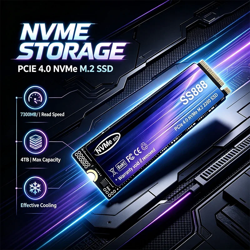 New SS888 M.2 SSD Hard Disk 2T - огляд і ціна M.2 Nvme 4Tb Pcie 4.0 Ssd