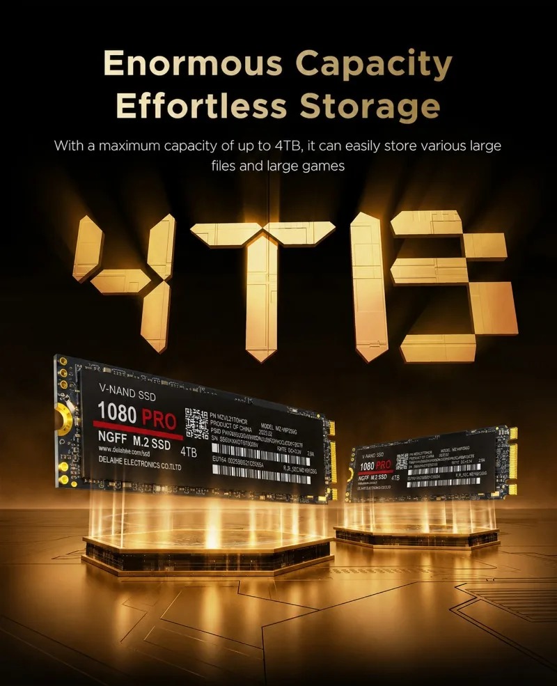 100% Original 1080PRO PCIe 4.0 - огляд і ціна M.2 Nvme 4Tb Pcie 4.0 Ssd