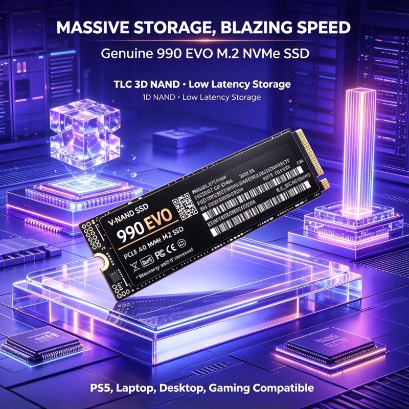 990 EVO Gaming M.2 NVMe SSD PC - огляд і ціна M.2 Nvme 4Tb Pcie 4.0 Ssd