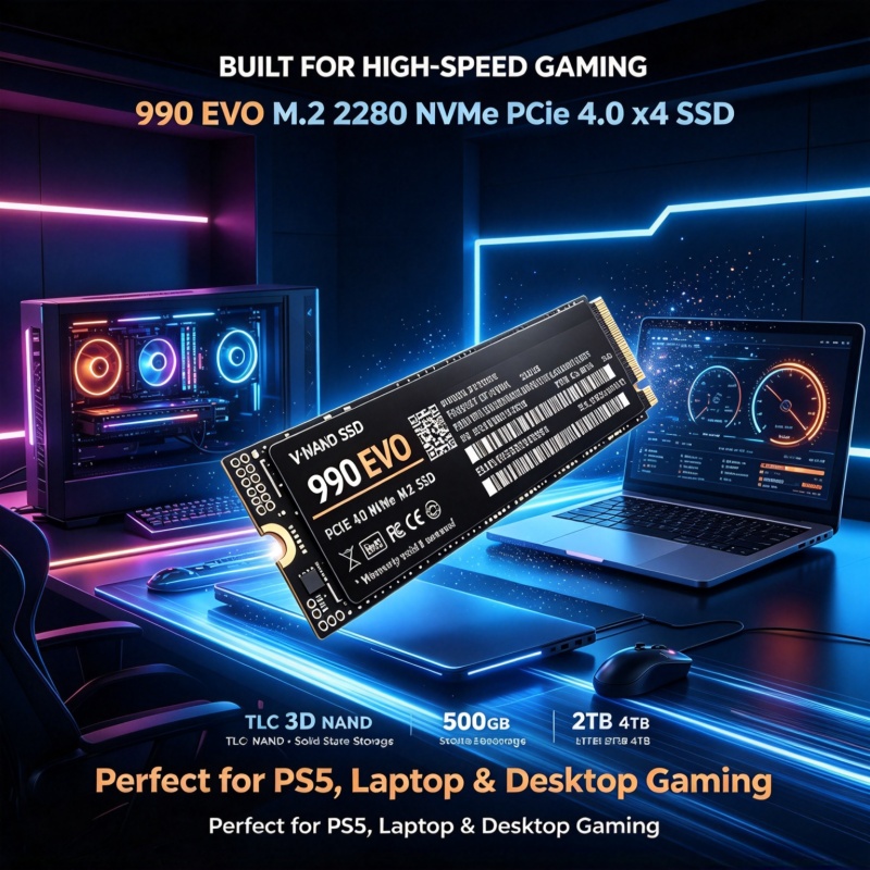 990 EVO Gaming M.2 NVMe SSD PC - огляд і ціна M.2 Nvme 4Tb Pcie 4.0 Ssd