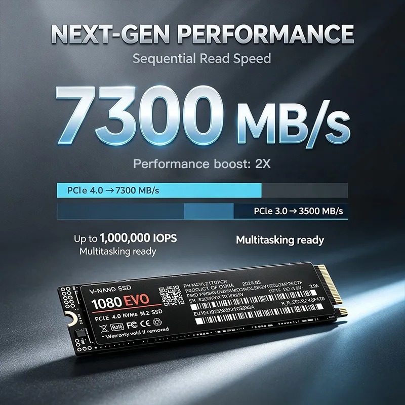 1080 EVO M.2 NVMe PCIe 4.0 Int - огляд і ціна M.2 Nvme 4Tb Pcie 4.0 Ssd